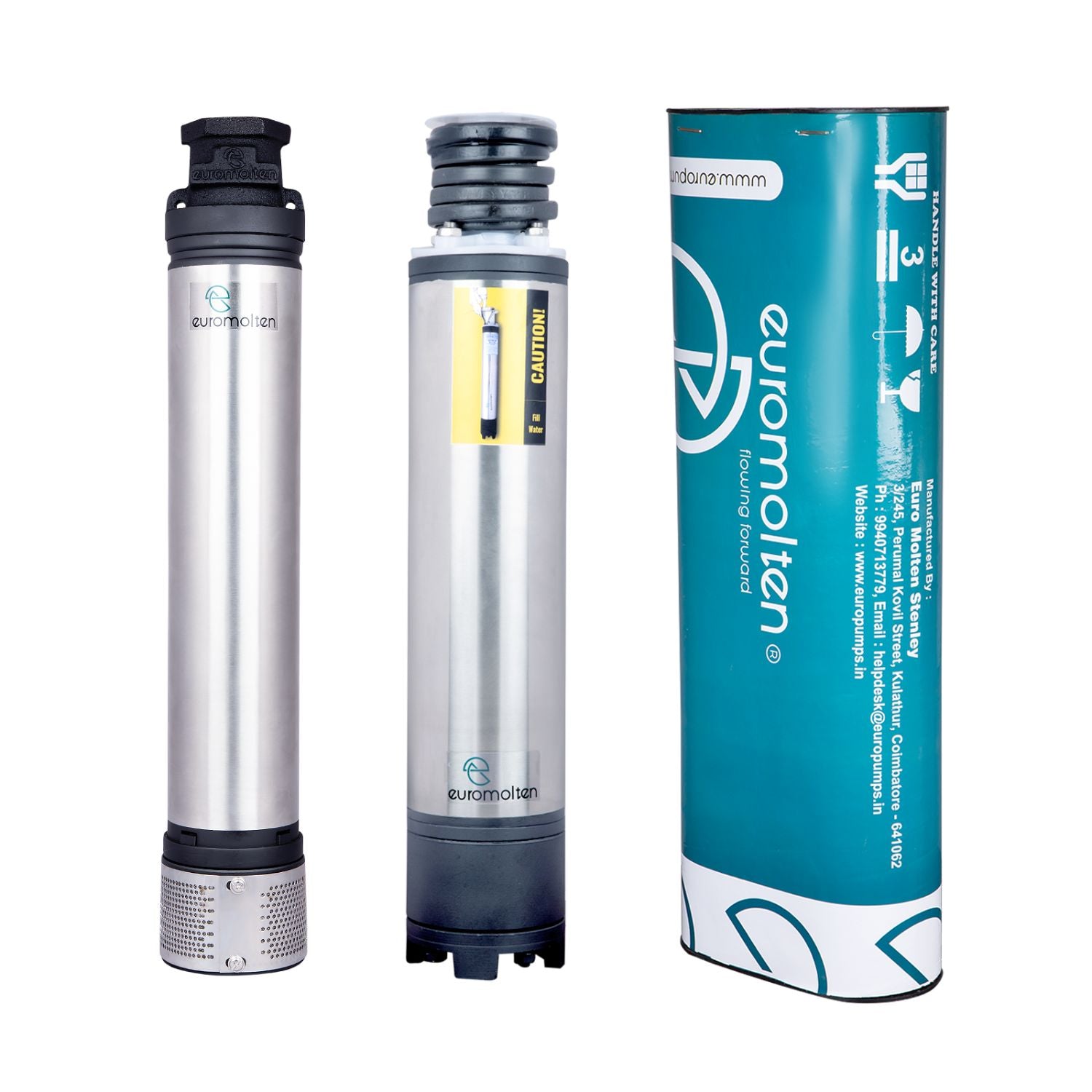Euromolten 1hp Borewell submersible pumpsets